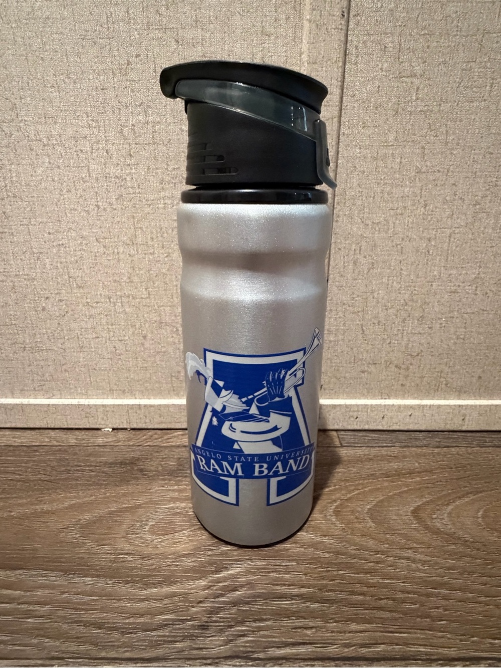 Angelo State University Ram Band Travel Stainless Steel Water Bottle